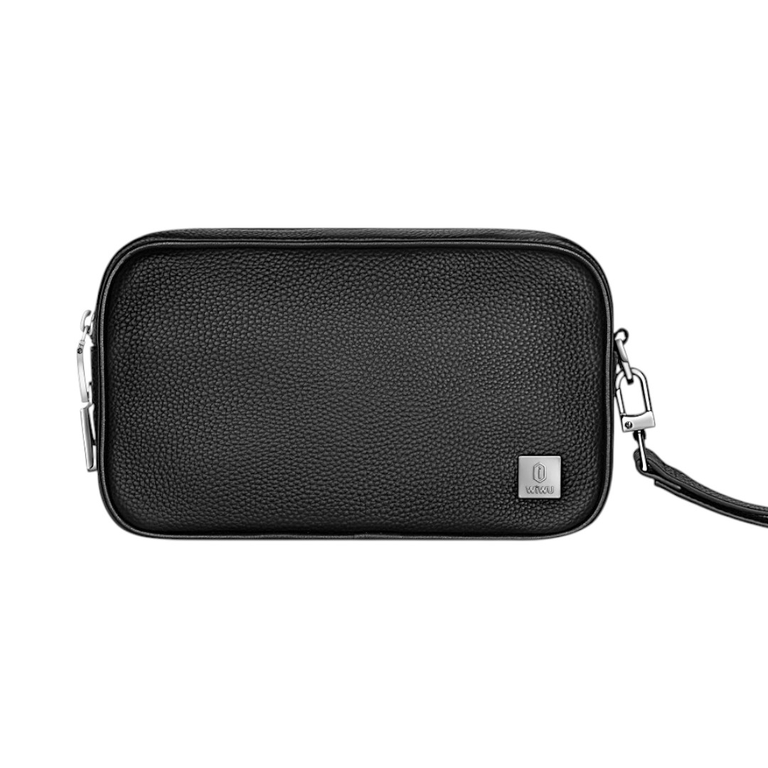WiWU Master Genuine Leather Fingerprint Lock Pouch